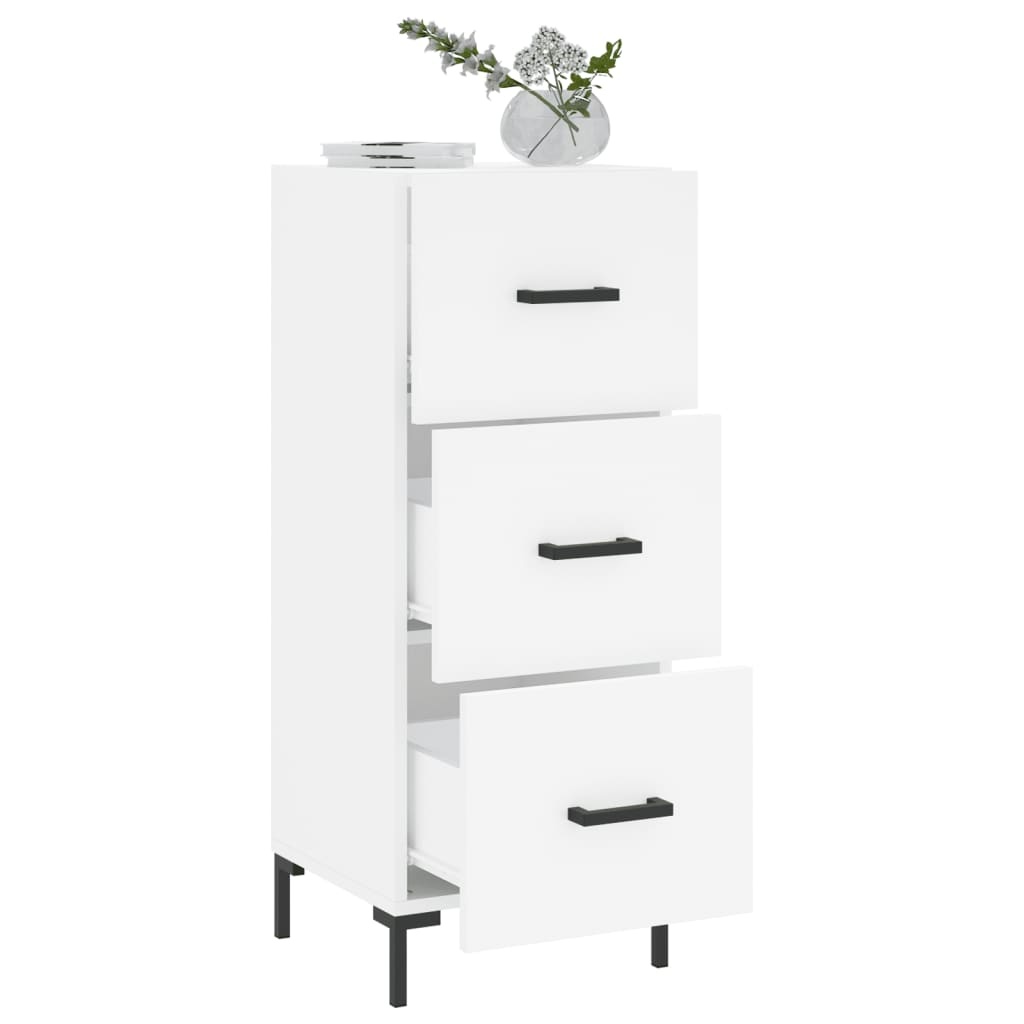 VidaXL Dressoir 34,5x34x90 cm bewerkt hout wit