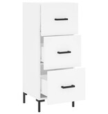 VidaXL Dressoir 34,5x34x90 cm bewerkt hout wit