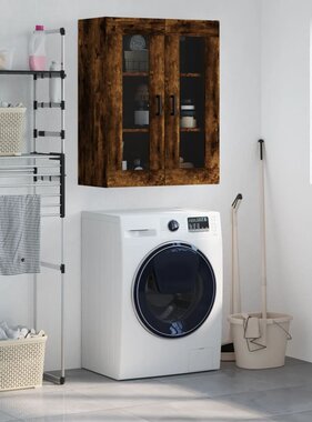 VidaXL Hangkast 69,5x34x90 cm gerookt eikenkleurig