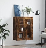 VidaXL Hangkast 69,5x34x90 cm gerookt eikenkleurig