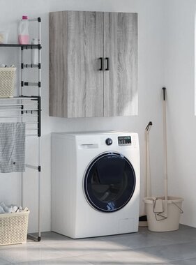 VidaXL Hangkast 69,5x34x90 cm grijs sonoma eikenkleurig