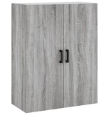 VidaXL Hangkast 69,5x34x90 cm grijs sonoma eikenkleurig