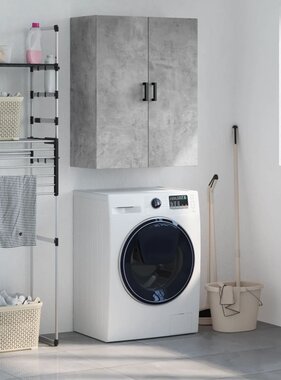 VidaXL Wandkast 69,5x34x90 cm betongrijs