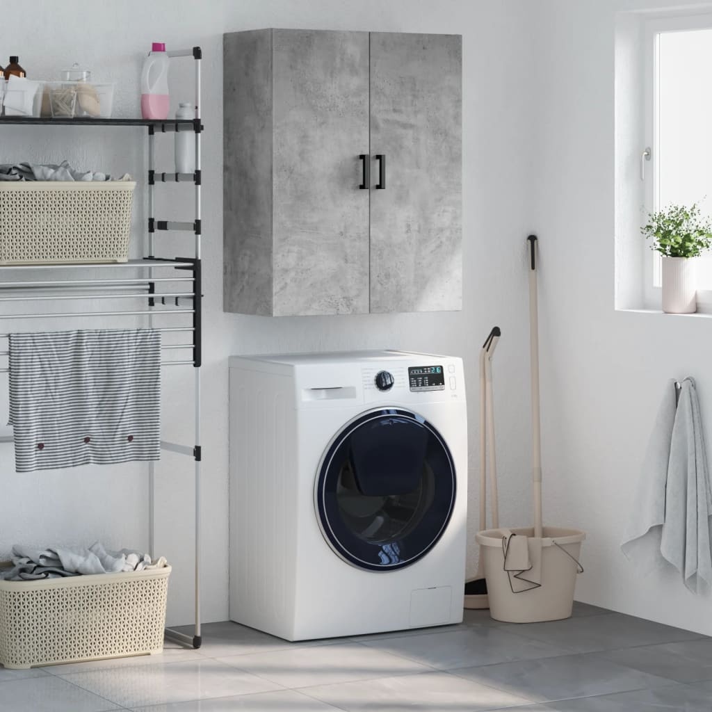 VidaXL Wandkast 69,5x34x90 cm betongrijs