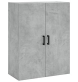 VidaXL Wandkast 69,5x34x90 cm betongrijs