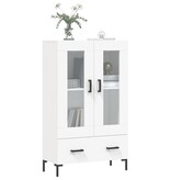VidaXL Hoge kast 69,5x31x115 cm bewerkt hout wit