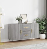 VidaXL Dressoir 100x36x60 cm bewerkt hout grijs sonoma eikenkleurig