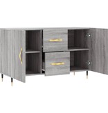 VidaXL Dressoir 100x36x60 cm bewerkt hout grijs sonoma eikenkleurig
