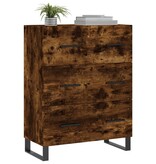 VidaXL Dressoir 69,5x34x90 cm bewerkt hout gerookt eikenkleurig