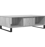 VidaXL Salontafel 104x60x35 cm bewerkt hout grijs sonoma