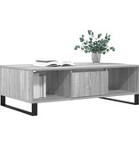 VidaXL Salontafel 104x60x35 cm bewerkt hout grijs sonoma
