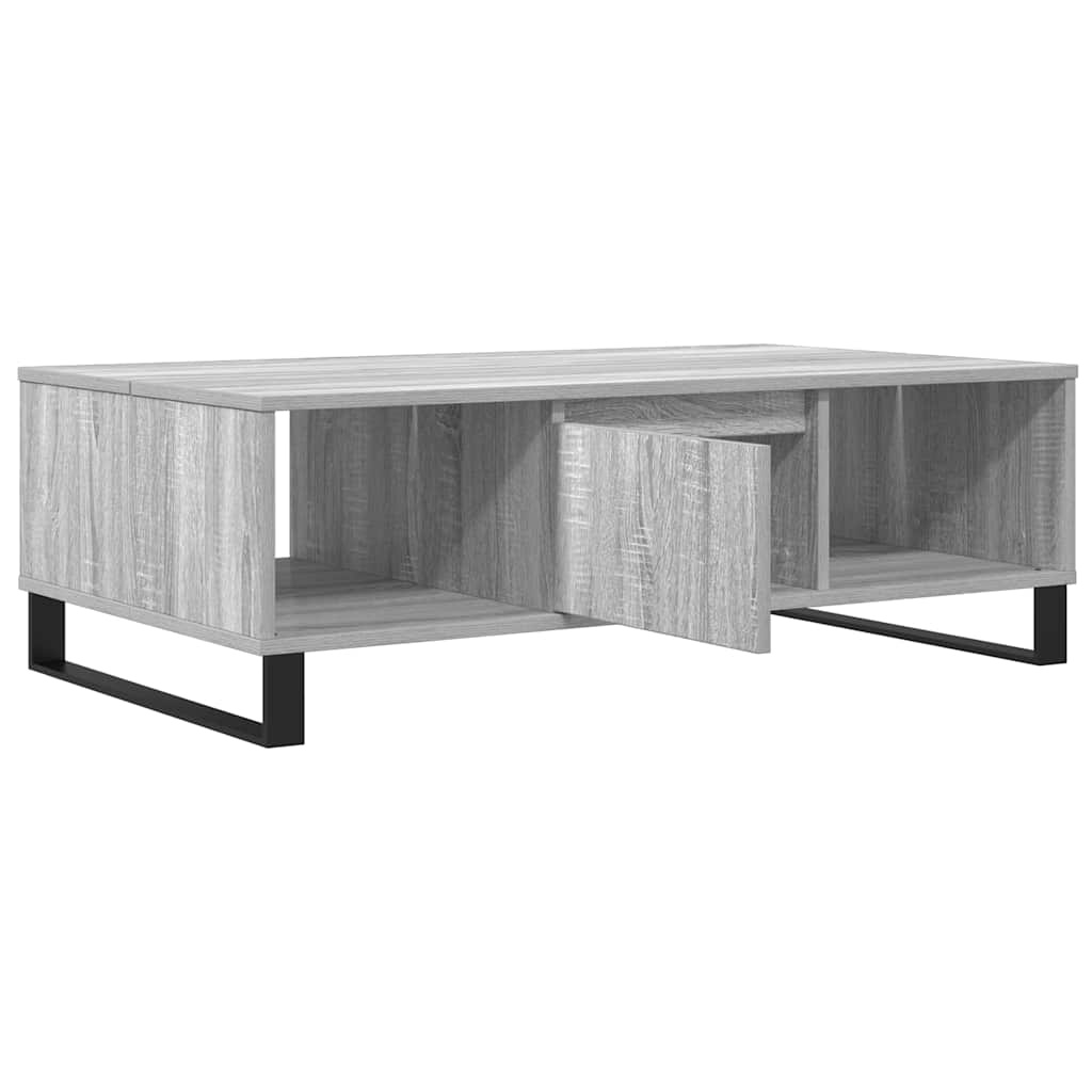 VidaXL Salontafel 104x60x35 cm bewerkt hout grijs sonoma