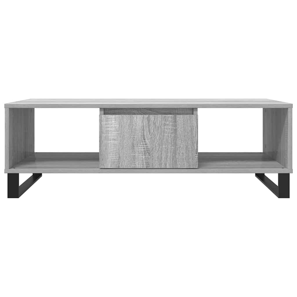 VidaXL Salontafel 104x60x35 cm bewerkt hout grijs sonoma
