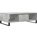 VidaXL Salontafel 104x60x35 cm bewerkt hout betongrijs