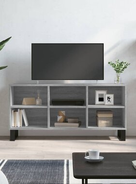 VidaXL Tv-meubel 103,5x30x50 cm bewerkt hout grijs sonoma eikenkleurig