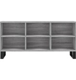 VidaXL Tv-meubel 103,5x30x50 cm bewerkt hout grijs sonoma eikenkleurig