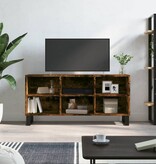 VidaXL Tv-meubel 103,5x30x50 cm bewerkt hout gerookt eikenkleurig