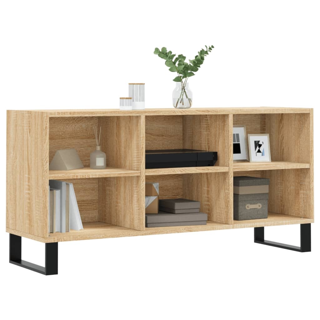 VidaXL Tv-meubel 103,5x30x50 cm bewerkt hout sonoma eikenkleurig