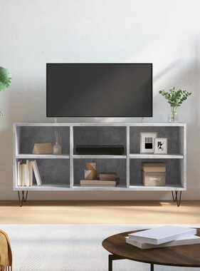VidaXL Tv-meubel 103,5x30x50 cm bewerkt hout betongrijs