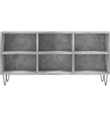 VidaXL Tv-meubel 103,5x30x50 cm bewerkt hout betongrijs