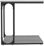 VidaXL Bijzettafel 50x35x52 cm bewerkt hout grijs sonoma eikenkleur