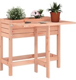 VidaXL Plantenbak met inklapbaar tafelblad massief douglashout