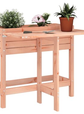 VidaXL Plantenbak met inklapbaar tafelblad massief douglashout