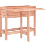 VidaXL Plantenbak met inklapbaar tafelblad massief douglashout