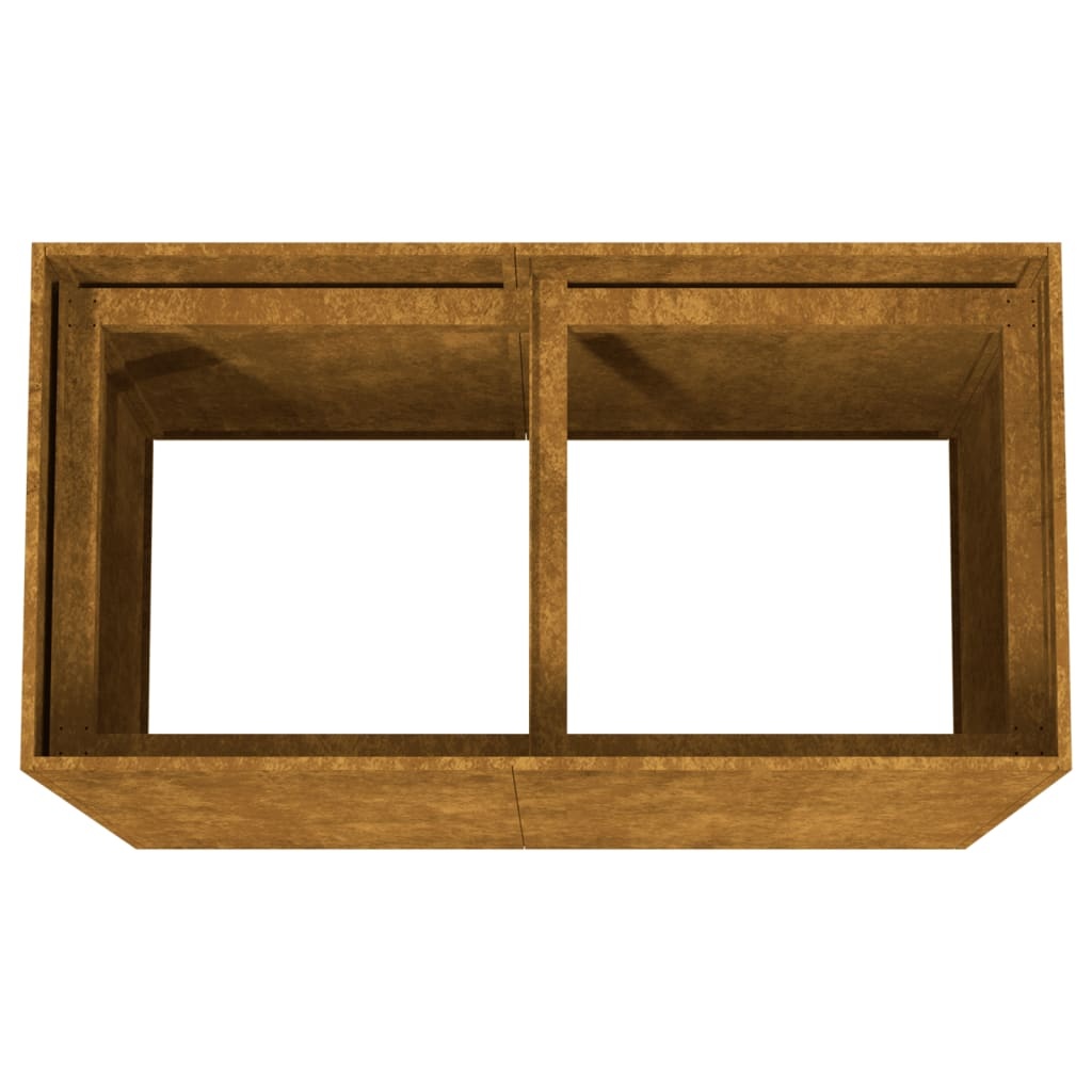 VidaXL Plantenbak 80x40x80 cm cortenstaal