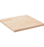 VidaXL Tafelblad vierkant 90x90x2,5 cm massief grenenhout