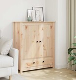 VidaXL Hoge kast 83x41,5x100 cm massief grenenhout