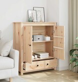 VidaXL Hoge kast 83x41,5x100 cm massief grenenhout