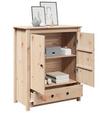 VidaXL Hoge kast 83x41,5x100 cm massief grenenhout