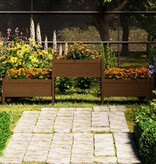 VidaXL Plantenbak 245,5x44x75 cm massief grenenhout honingbruin