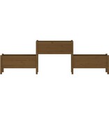 VidaXL Plantenbak 245,5x44x75 cm massief grenenhout honingbruin