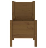 VidaXL Plantenbak 245,5x44x75 cm massief grenenhout honingbruin