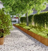 VidaXL Gazonranden 10 stuks 25x103 cm flexibel cortenstaal