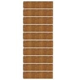 VidaXL Gazonranden 10 stuks 25x103 cm flexibel cortenstaal