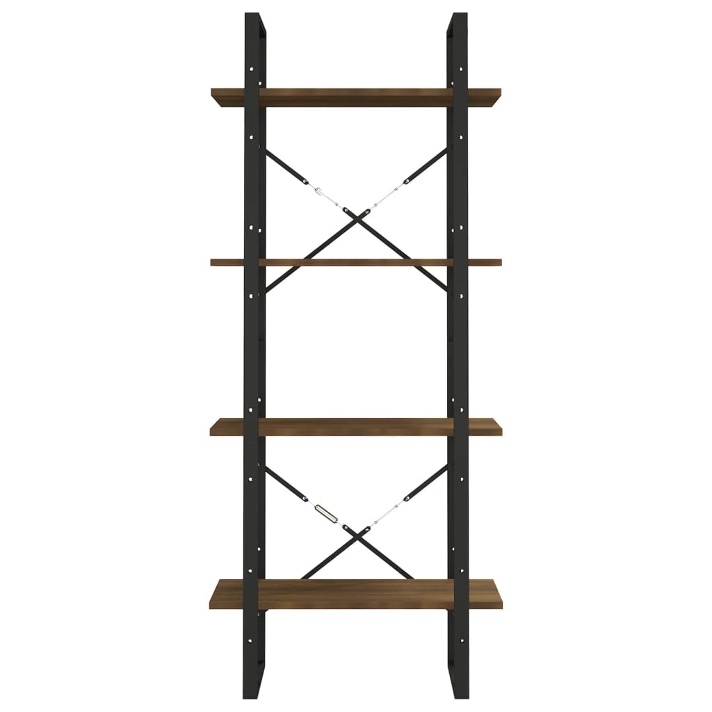 VidaXL Boekenkast 60x30x140 cm bewerkt hout bruin eikenkleur