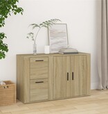 VidaXL Dressoir 100x33x59,5 cm bewerkt hout sonoma eikenkleurig