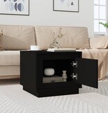 VidaXL Salontafel 51x50x44 cm bewerkt hout zwart