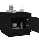 VidaXL Salontafel 51x50x44 cm bewerkt hout zwart