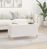 VidaXL Salontafel 90x44,5x45 cm bewerkt hout wit