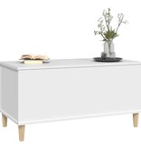 VidaXL Salontafel 90x44,5x45 cm bewerkt hout wit