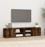VidaXL Tv-meubels 2 st 80x31,5x36 cm bewerkt hout gerookt eikenkleurig