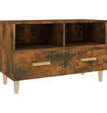 VidaXL Tv-meubel 80x36x50 cm bewerkt hout gerookt eikenkleurig