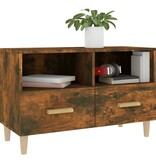 VidaXL Tv-meubel 80x36x50 cm bewerkt hout gerookt eikenkleurig