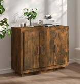 VidaXL Dressoir 92x35x75 cm bewerkt hout gerookt eikenkleurig