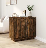 VidaXL Dressoir 80x40x75 cm bewerkt hout gerookt eikenkleurig