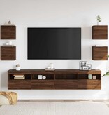 VidaXL Tv-wandmeubelen 4 st 30,5x30x30 cm bruin eikenkleur